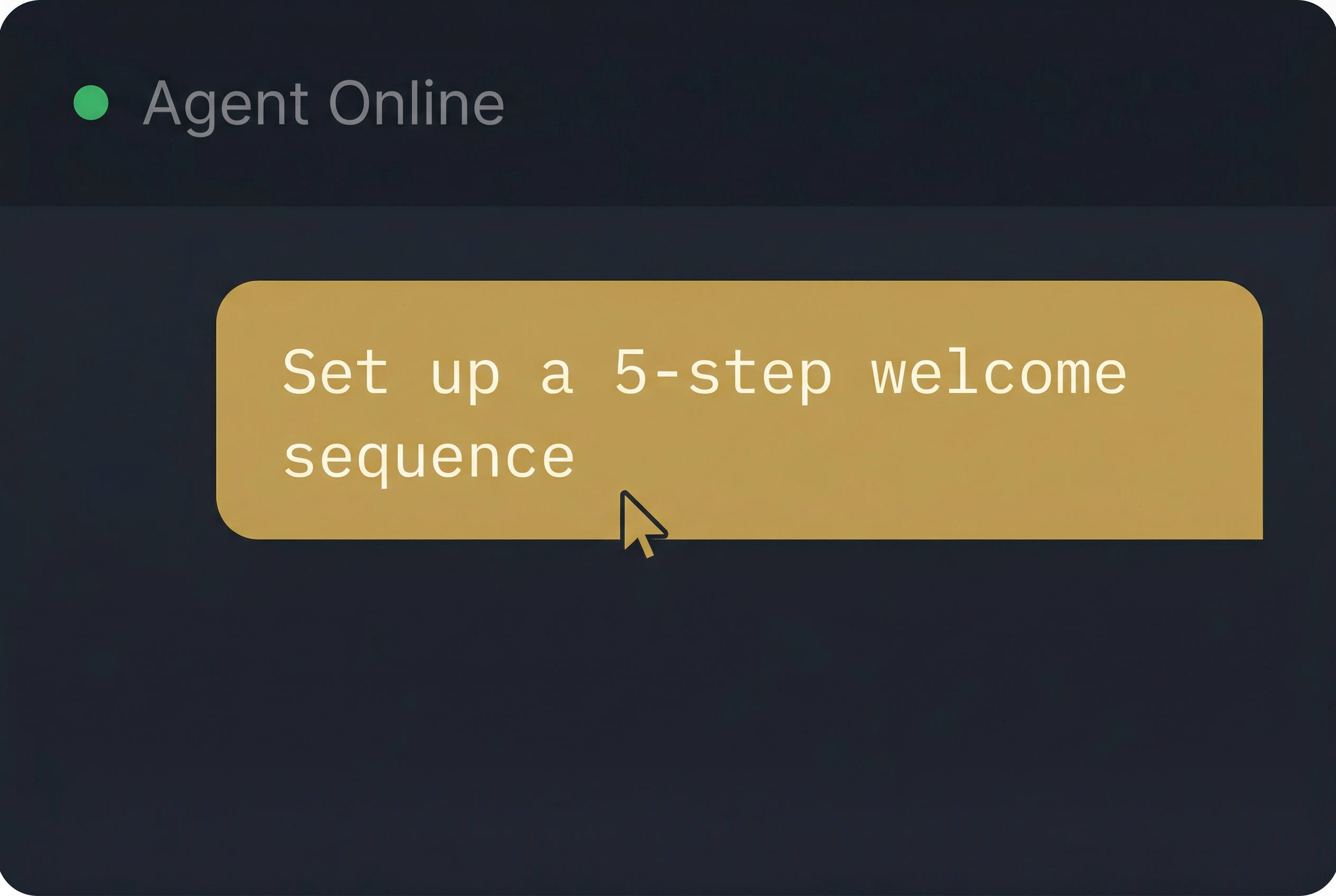 Agent setting up email sequence