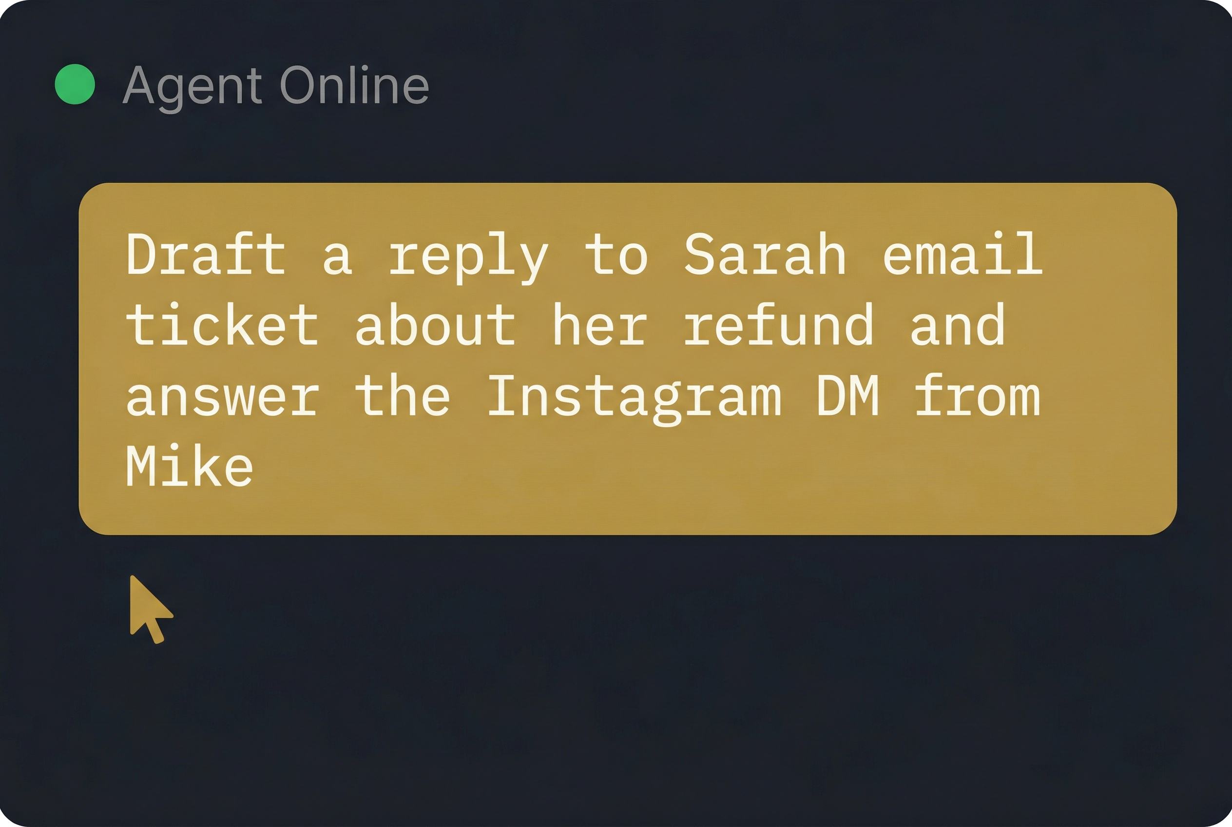 Agent drafting replies